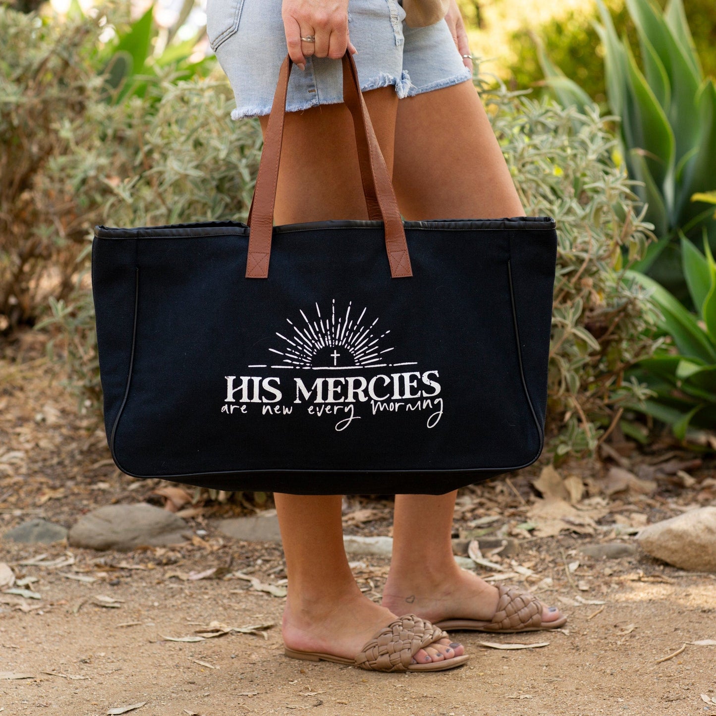 His Mercies Canvas Tote Bag