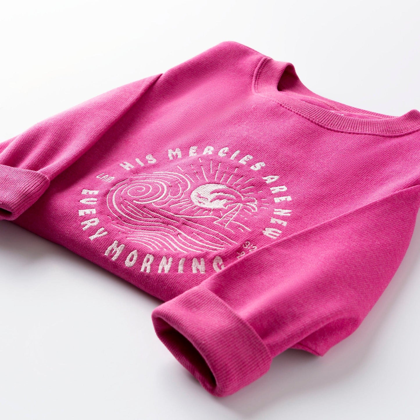 Embroidered His Mercies Are New Sweatshirt