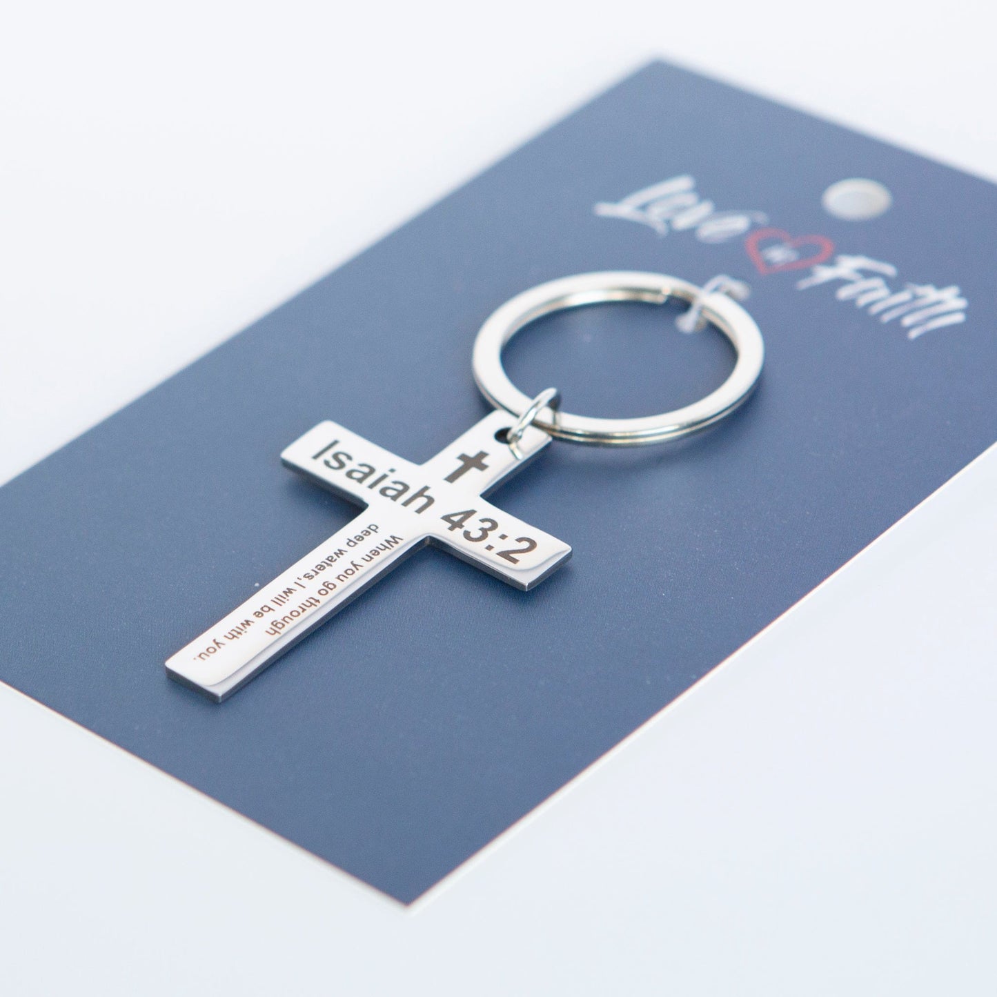 Isaiah 43:2 Men's Keychain