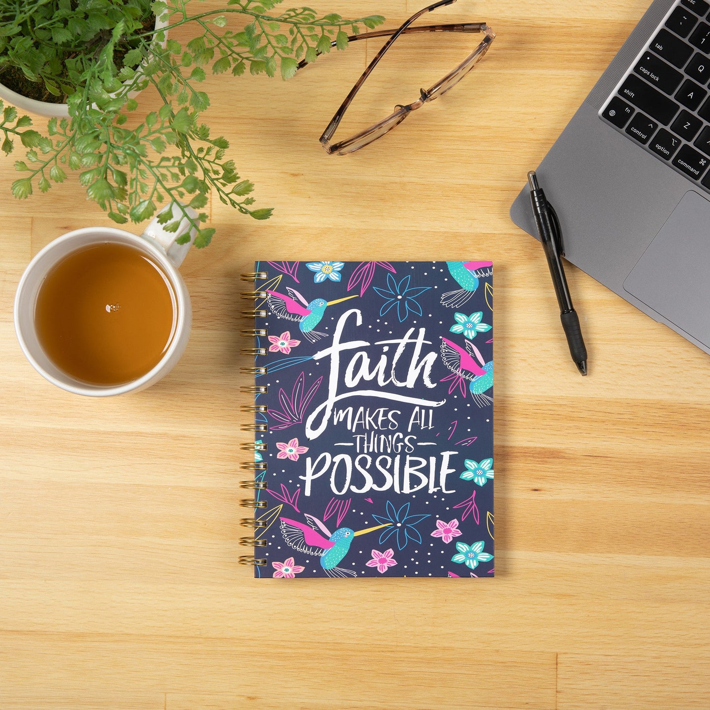 Faith Hummingbird Spiral Journal