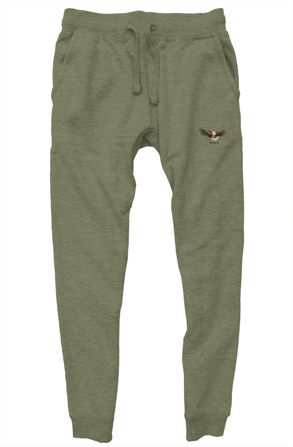 Under His Wings Sweatpants (Black text)