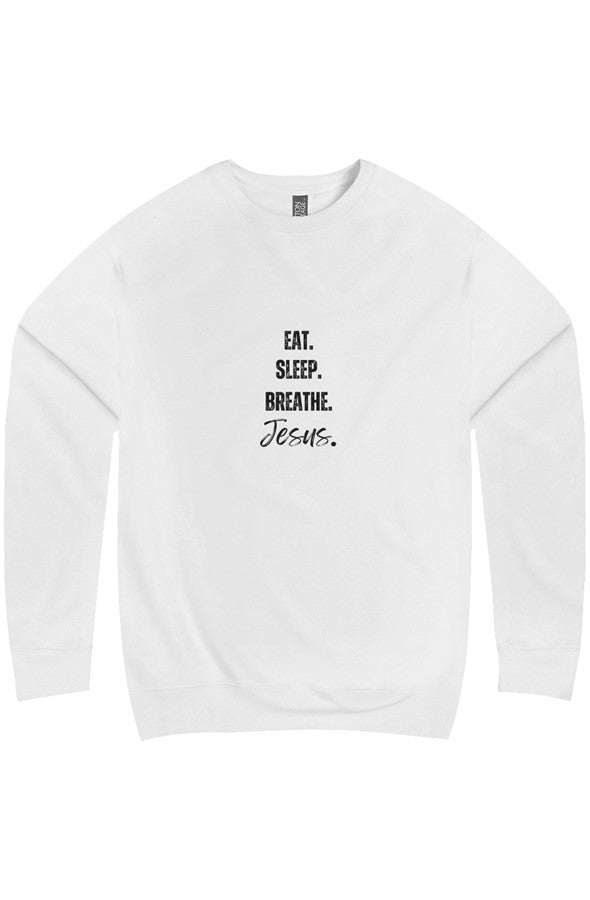 Eat, Sleep, Breathe (Jesus) Christian Sweatshirt