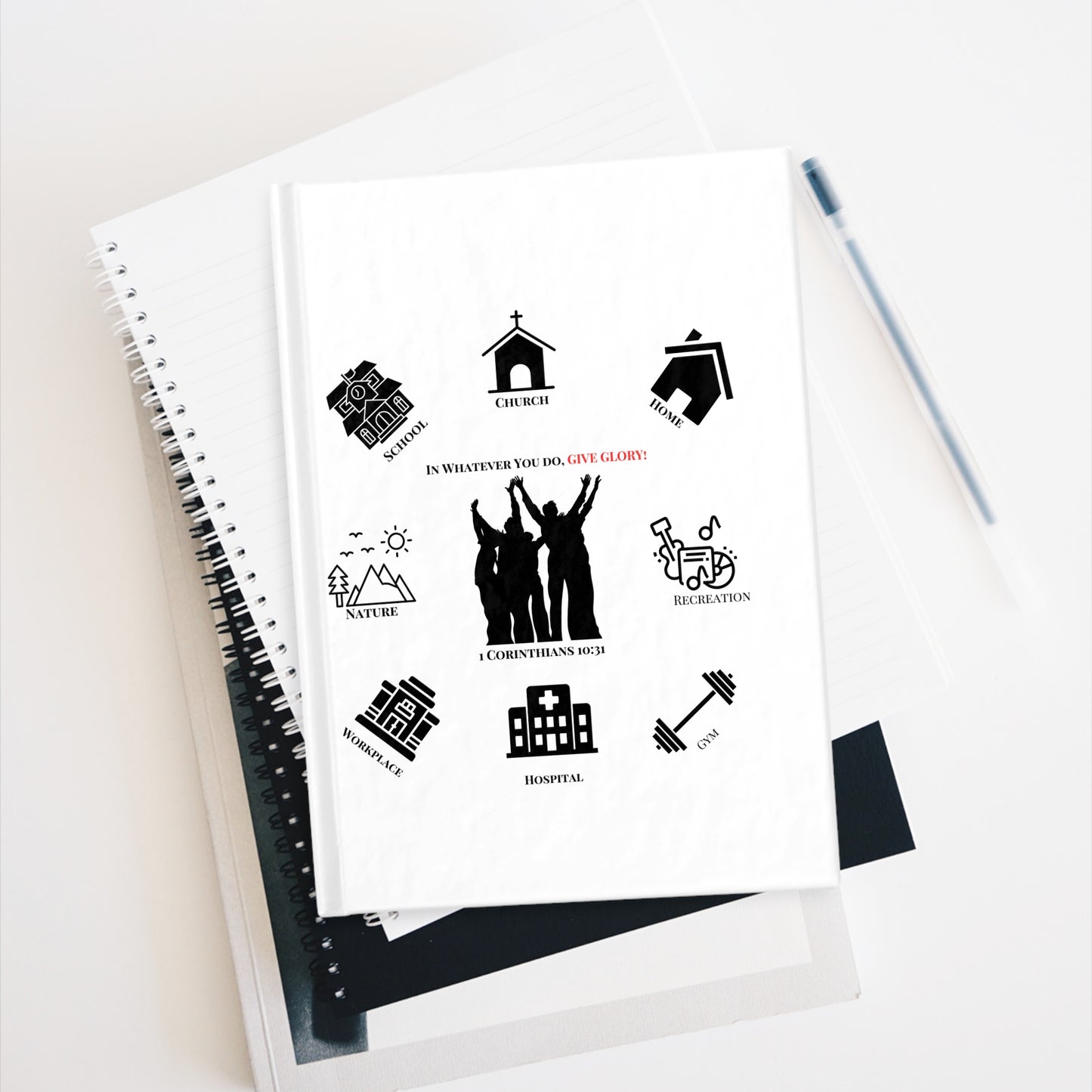 Faith & Service Journal — Inspirational Christian Gratitude Notebook
