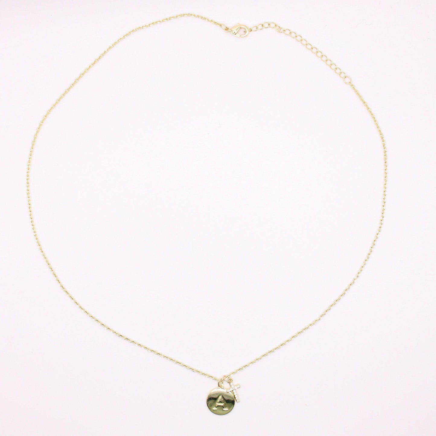 Initial Cross Gold Necklace (Copy)