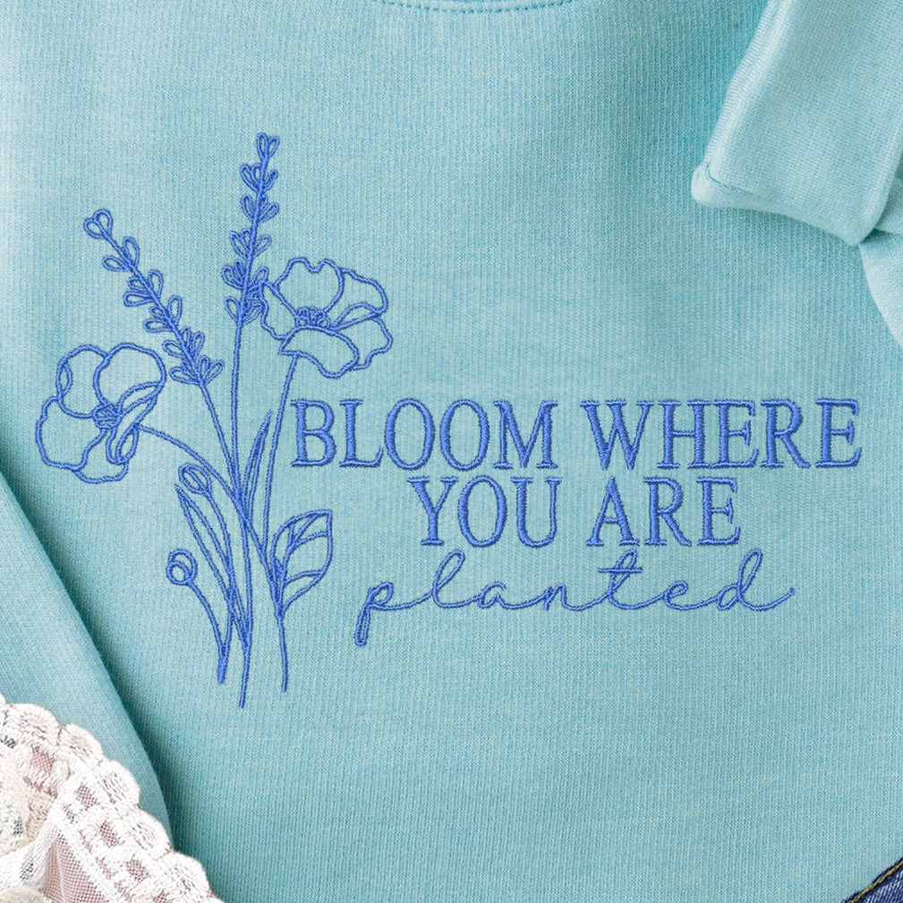 Embroidered Bloom Sweatshirt