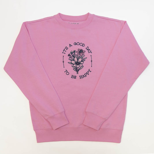 Good Day Embroidered Crewneck Sweatshirt