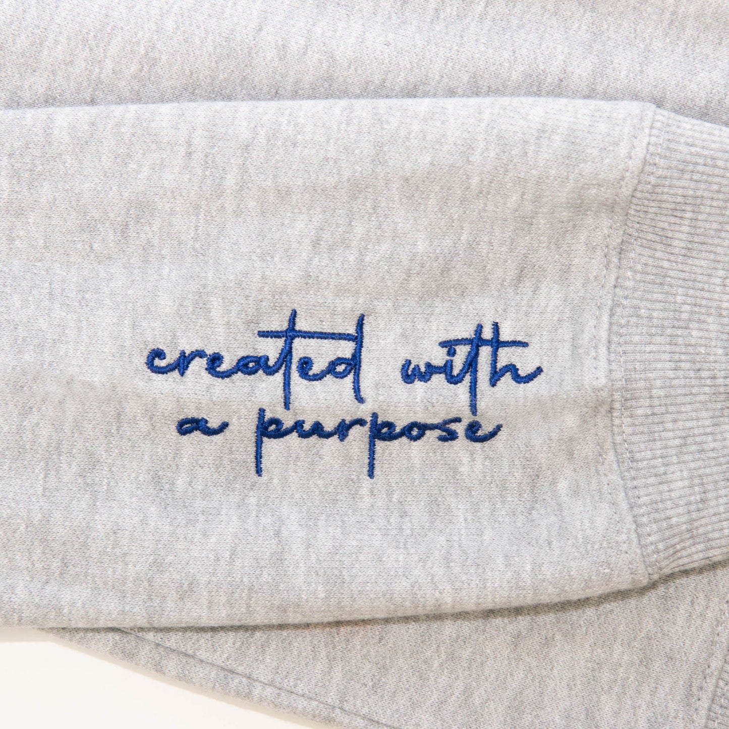 Created With A Purpose Embroidered Crewneck Sweatshirt