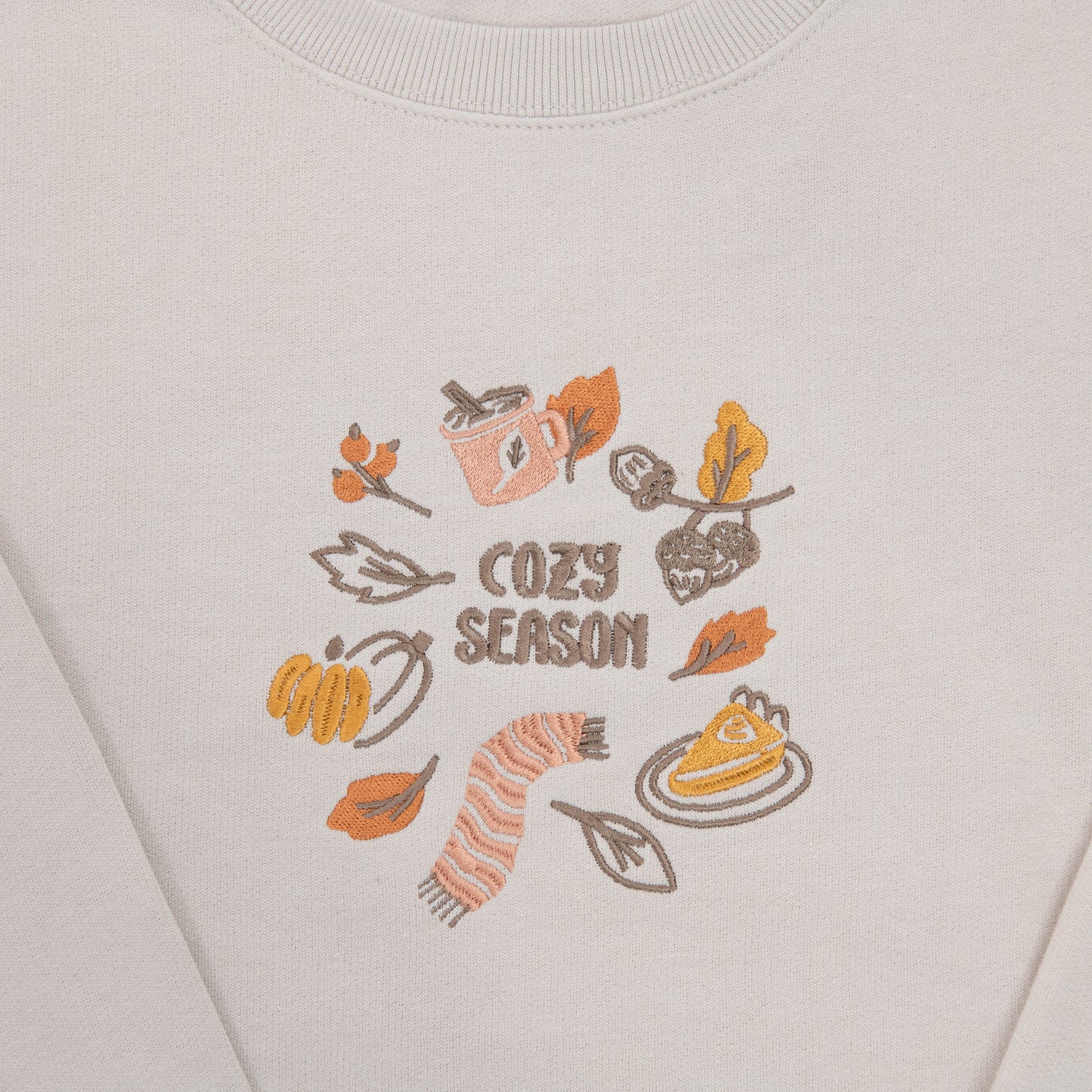 Embroidered Cozy Season Sweatshirt - 5