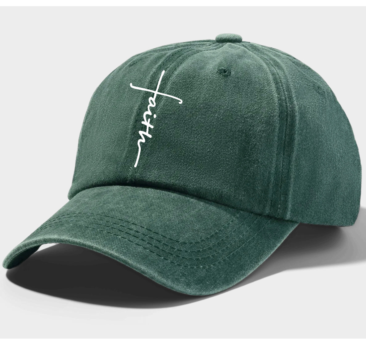 Faith Cross Embroidered Hat