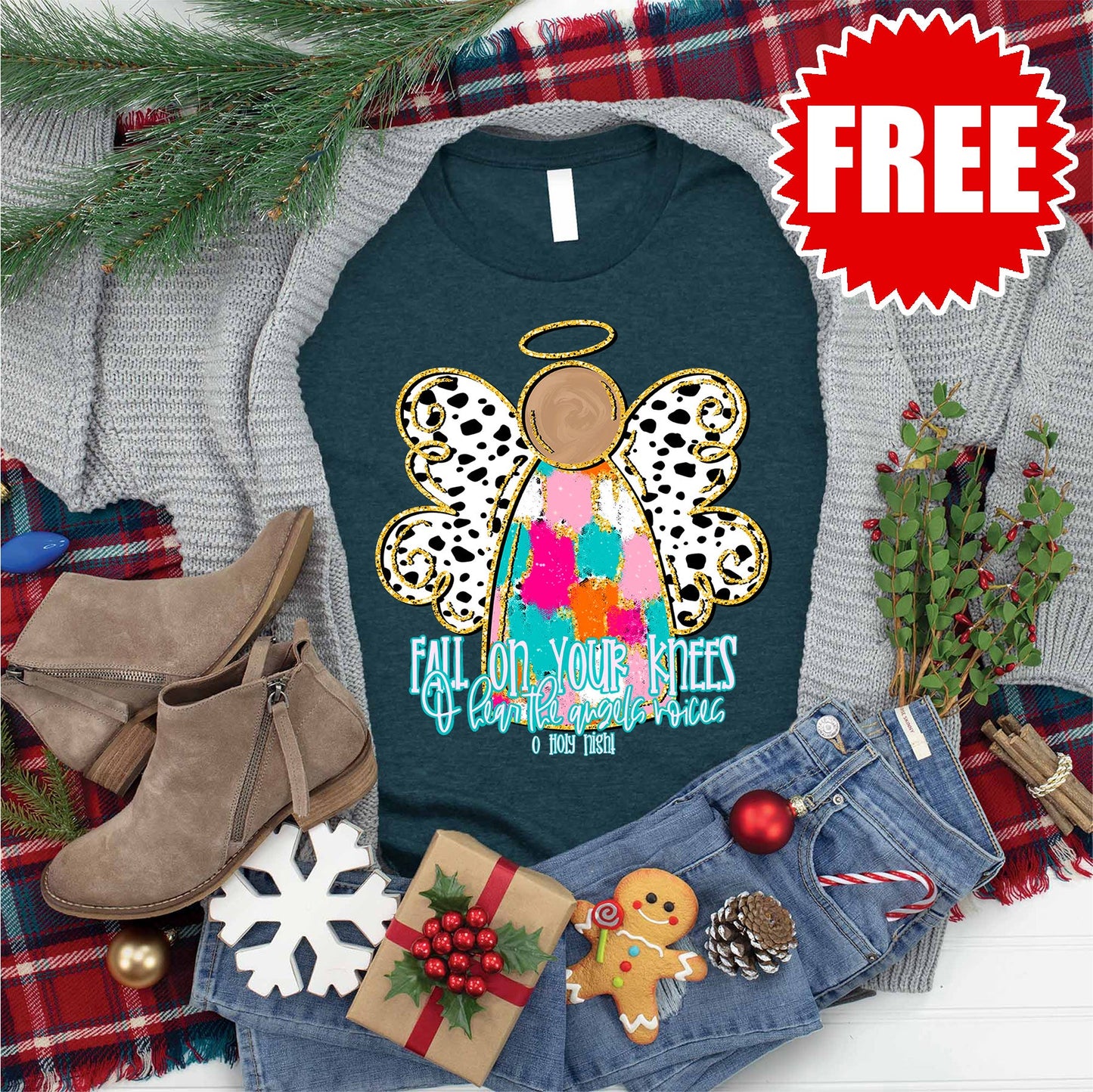 Fall On Your Knees Tee - Heather Atlantic - 0