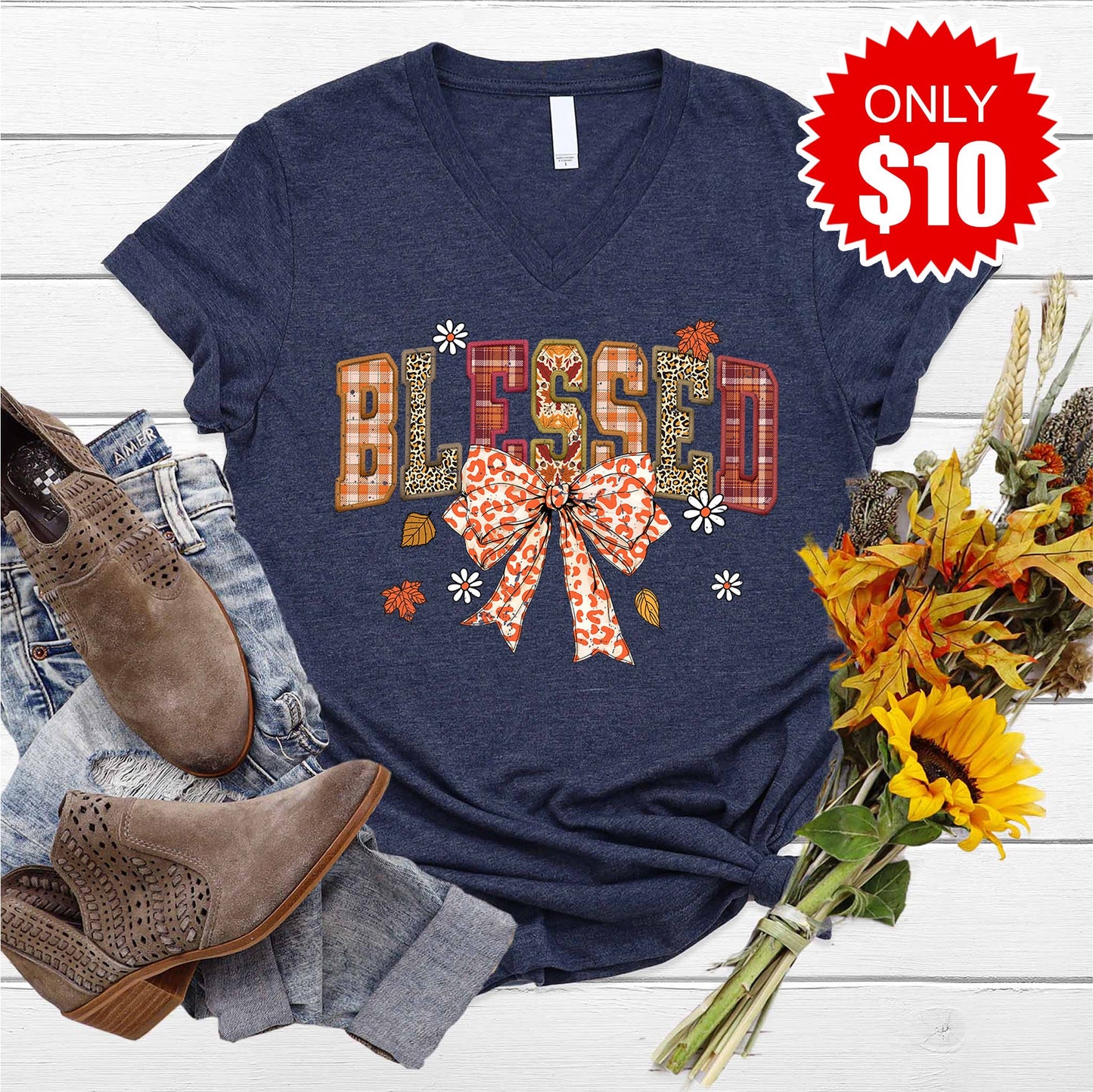 Blessed V-Neck - 10