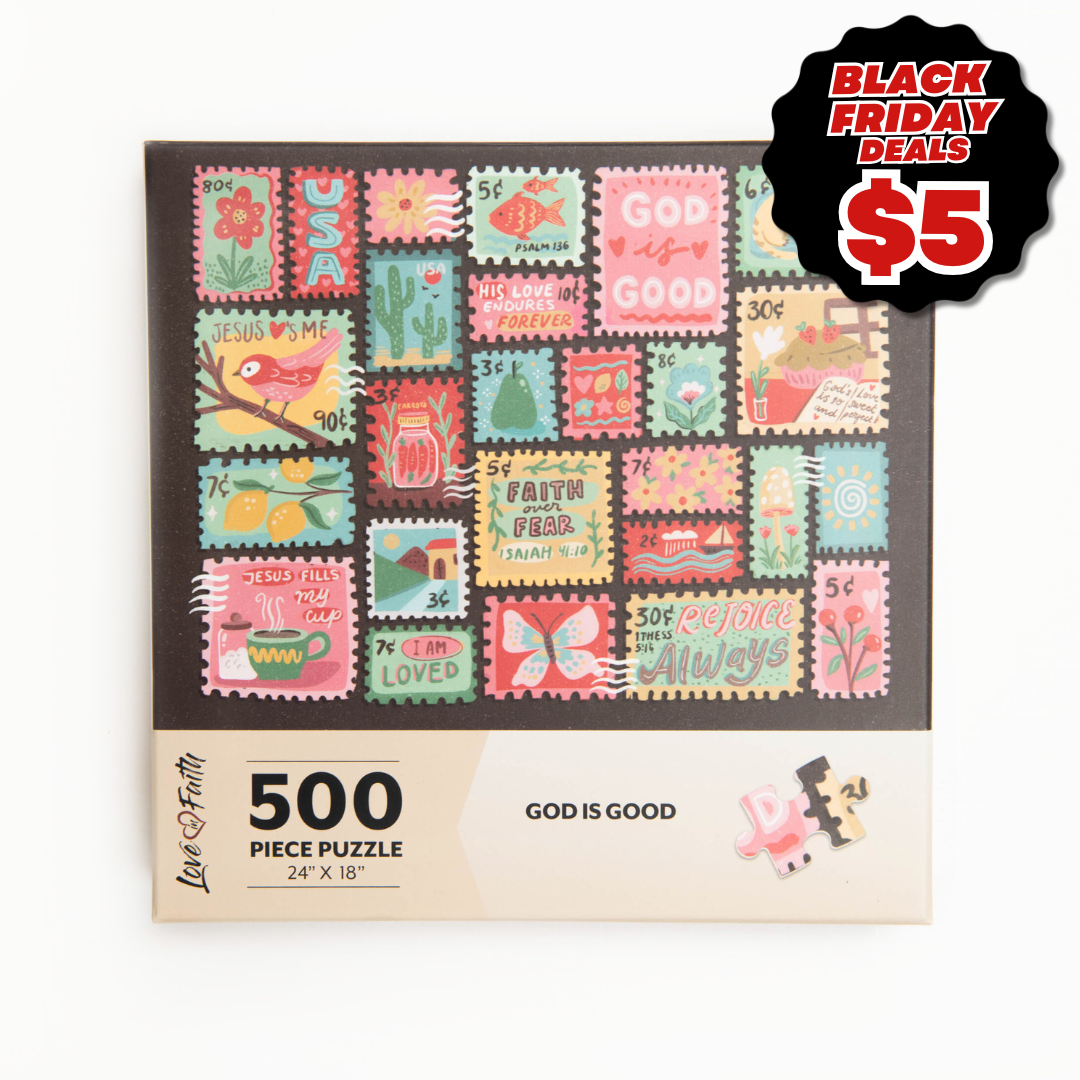 God is Good Stamps - 500pc Puzzle