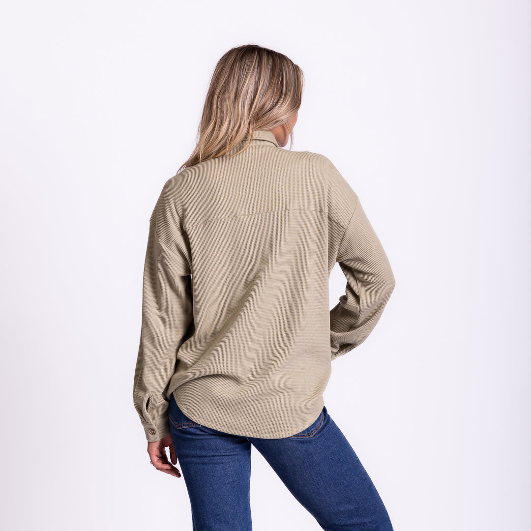 Faith Waffle Knit Shacket