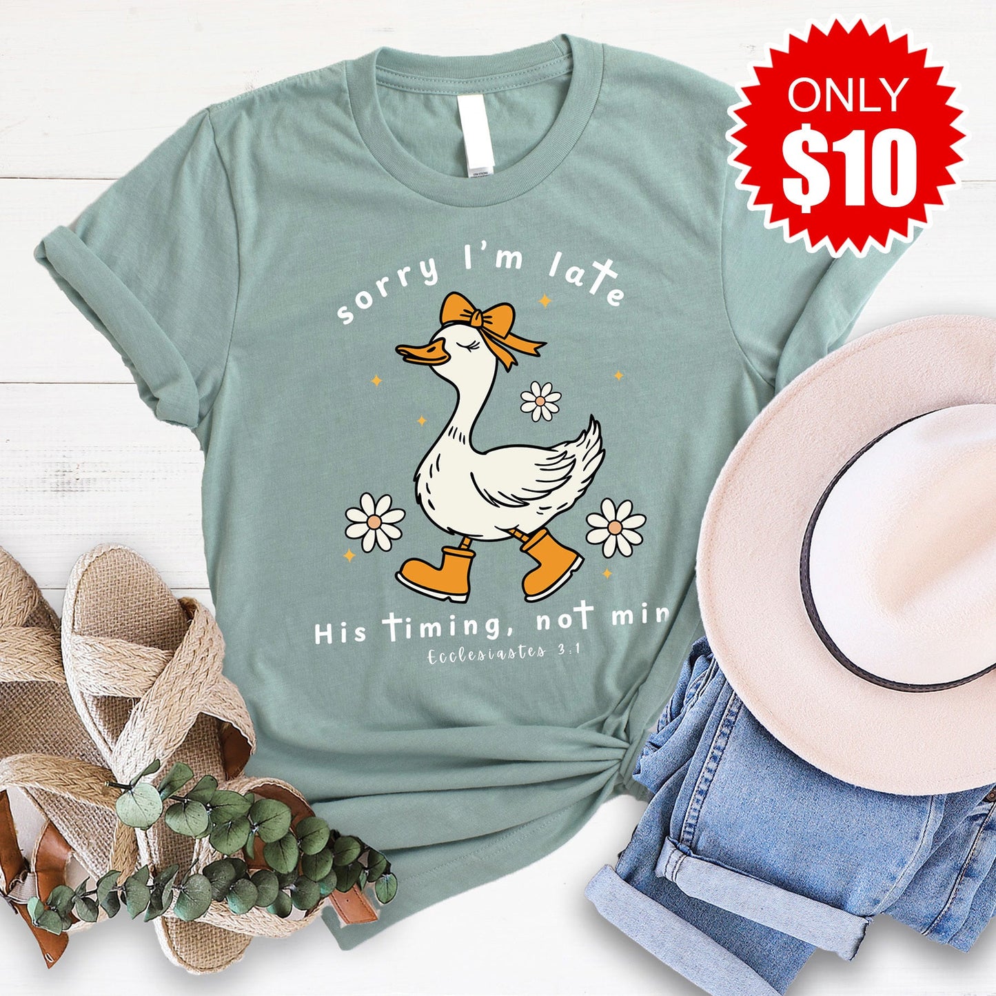 His Timing Not Mine Tee - 10
