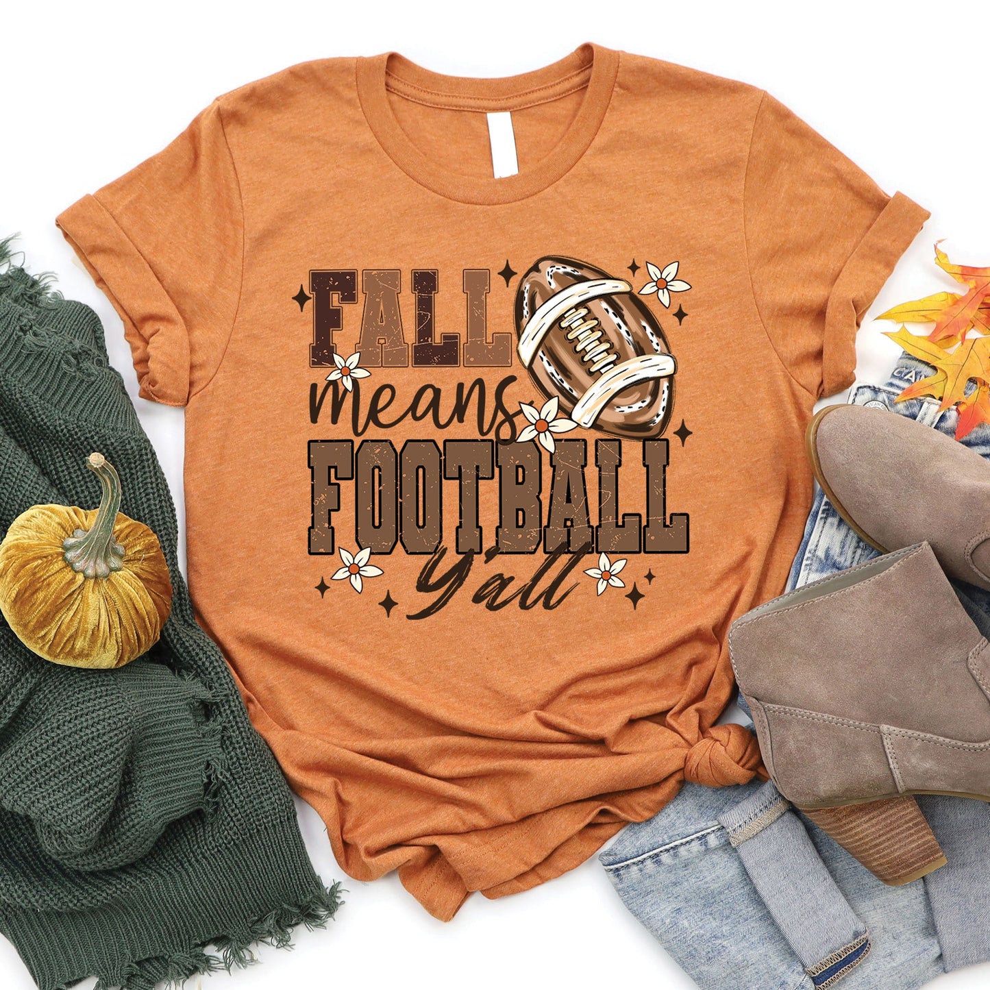 Fall Means Football Tee