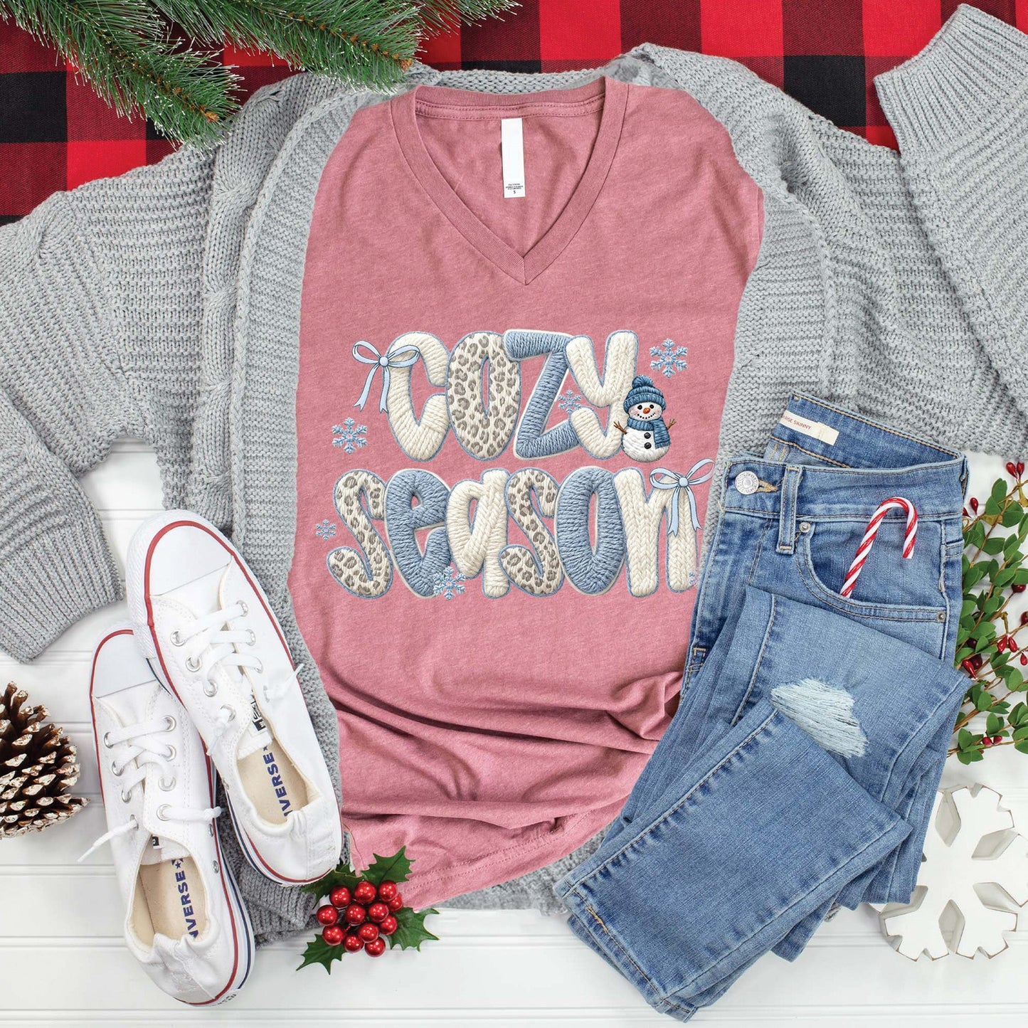 Cozy Season Yarn V-Neck