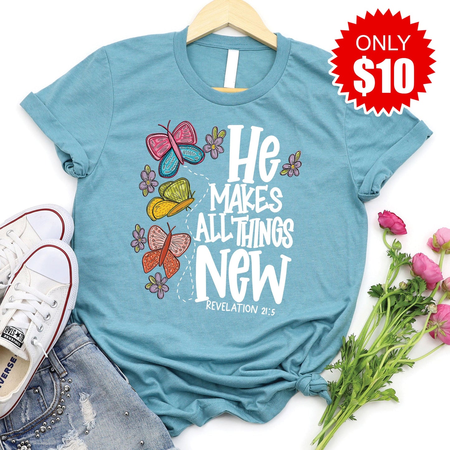He Makes All Things Tee - 10