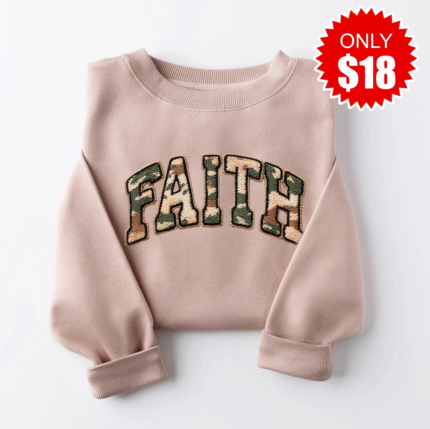 Faith Chenille Sweatshirt - Heather Pink Gravel - 18