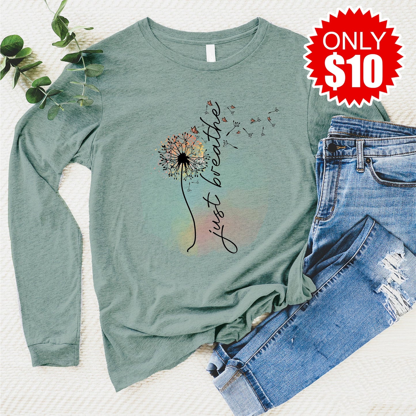 Just Breathe Long Sleeve - 10