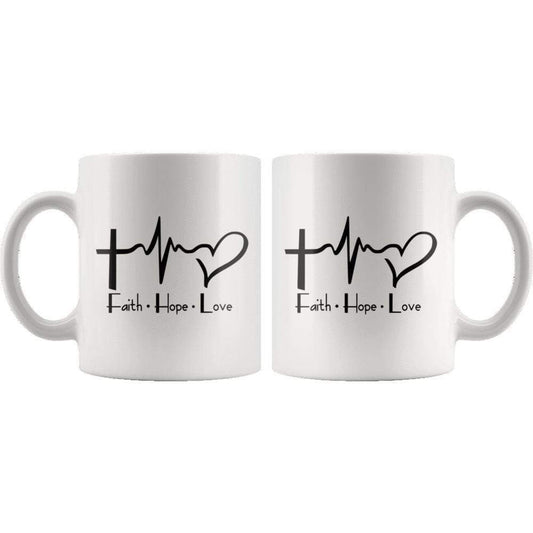 Faith Hope Love Mug 11oz