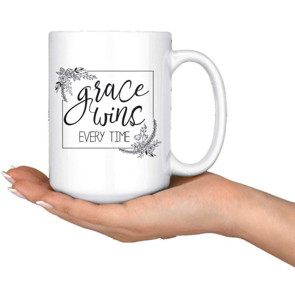 Grace Wins Everytime Mug 15oz