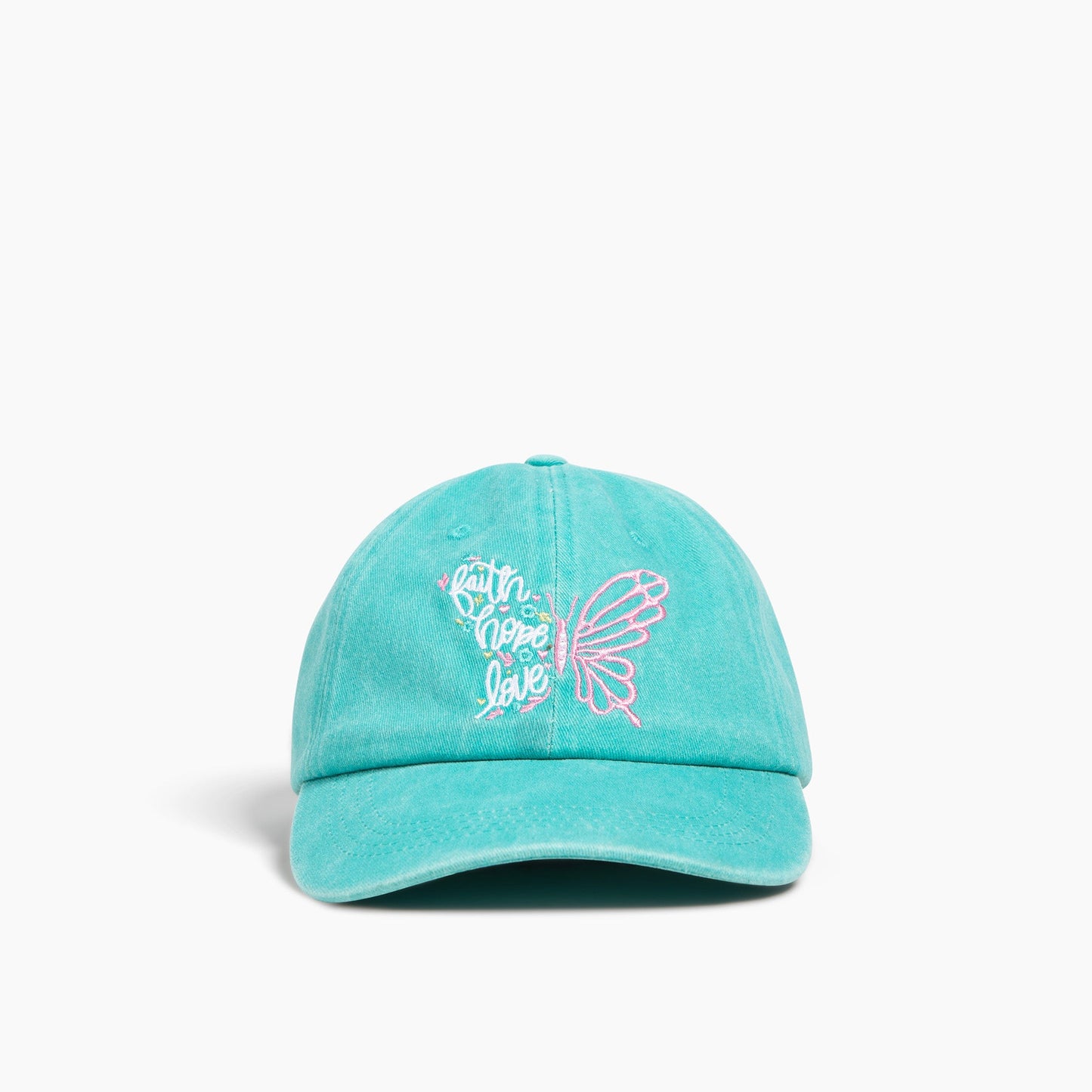 Faith Hope Love Butterfly Pigment Dye Hat