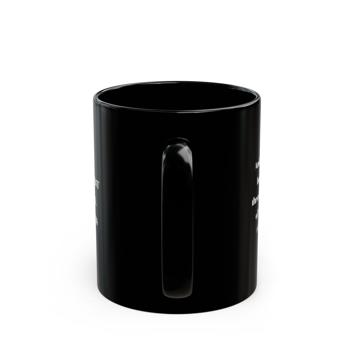 The Greatest of All Virtues Black Coffee Mug – Christian Faith Typography (11oz/15oz)