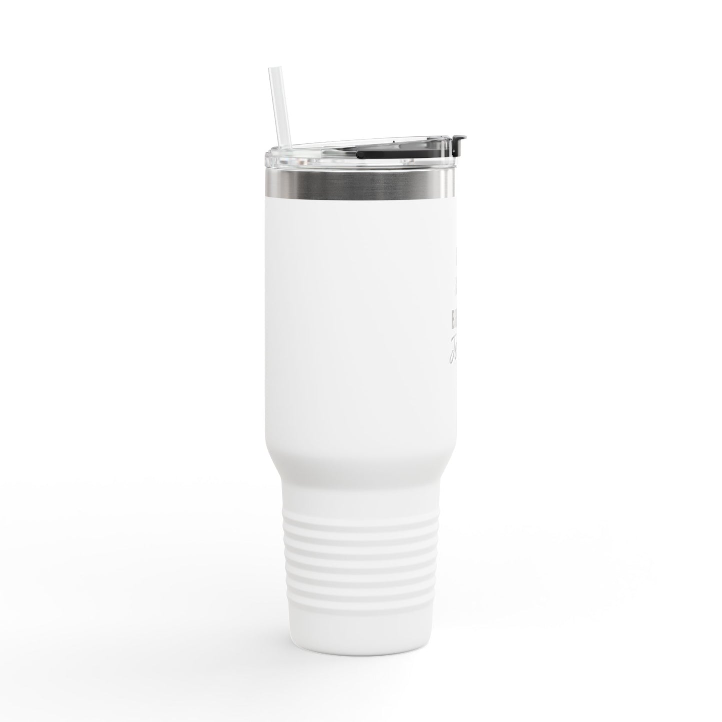 Insulated Travel Mug 40oz — "Eat. Sleep. Breathe. Jesus." Faith-Based Tumbler