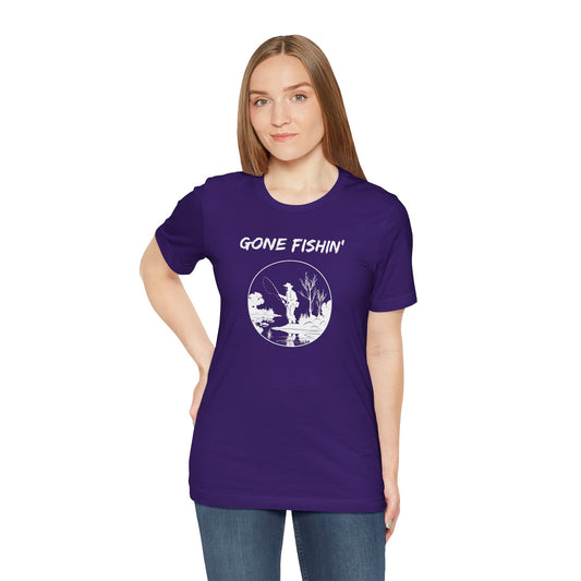 Gone Fishin' Tee — 'Fishers of Men' Christian Fishing T-Shirt