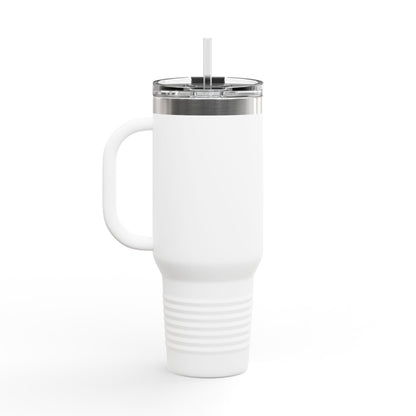 Insulated Travel Mug 40oz — "Eat. Sleep. Breathe. Jesus." Faith-Based Tumbler