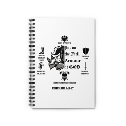 Armor of God Spiral Notebook — Ephesians 6:10-17 Christian Journal