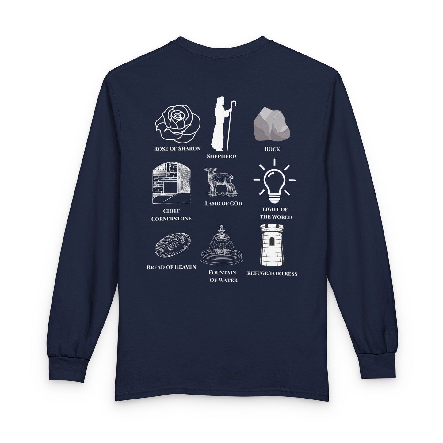 Who Is Jesus To You? Long Sleeve - Christian Faith Icons Tee