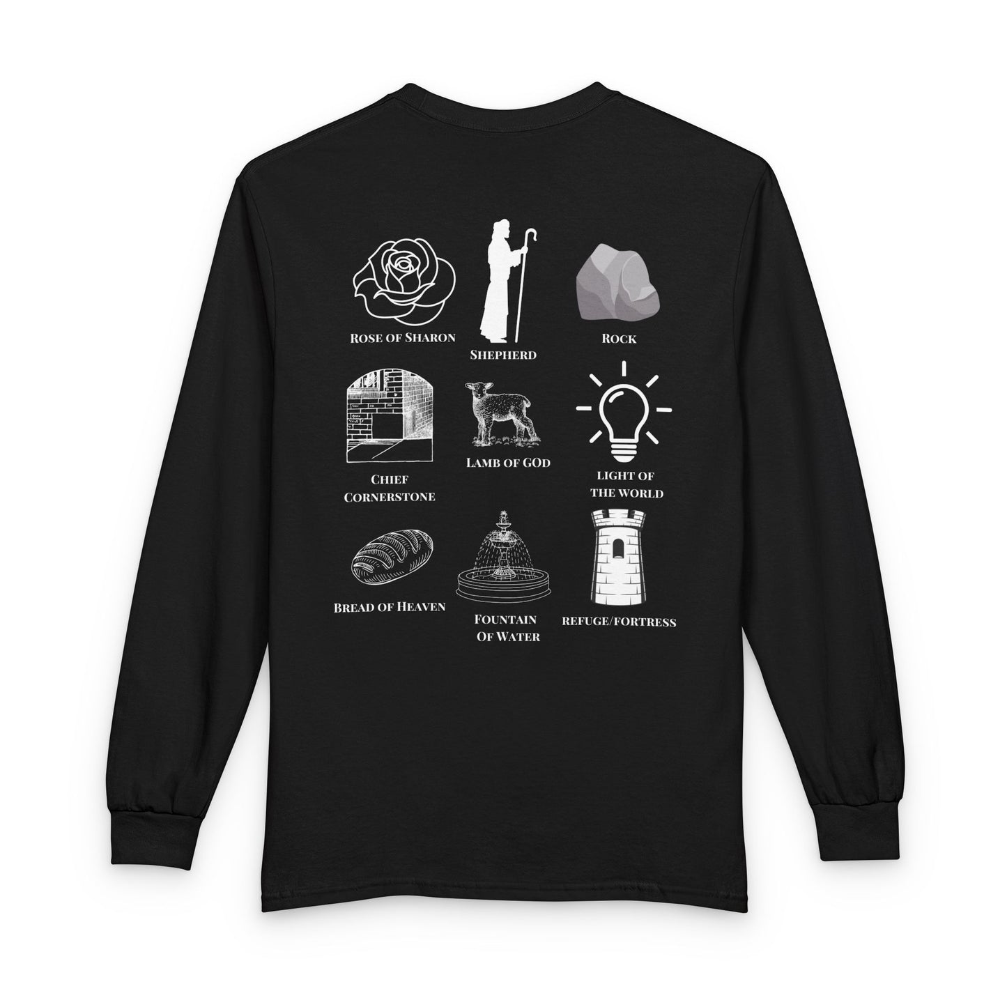 Who Is Jesus To You? Long Sleeve - Christian Faith Icons Tee