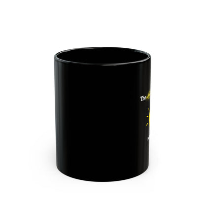 Black Ceramic Mug - "The Lord is my light" Psalm 27:1 Inspirational Faith Coffee Cup (11oz, 15oz)