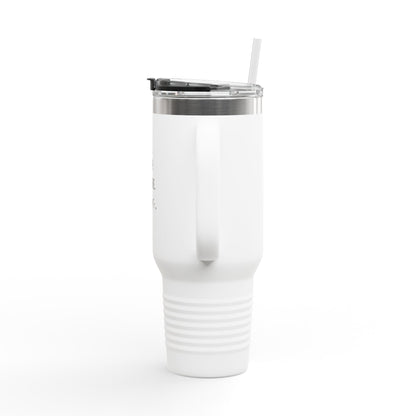 Insulated Travel Mug 40oz — "Eat. Sleep. Breathe. Jesus." Faith-Based Tumbler