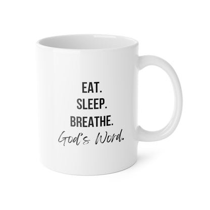Classic White Ceramic Mug – 11oz Everyday Coffee & Tea Cup