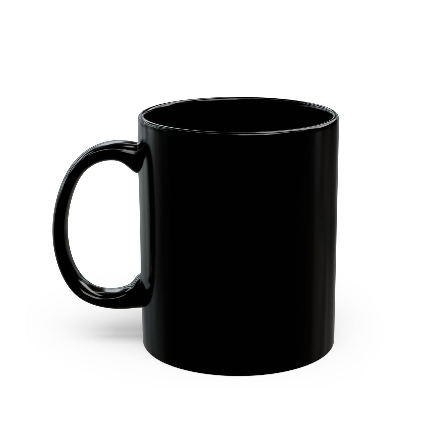 Black Ceramic Mug - "The Lord is my light" Psalm 27:1 Inspirational Faith Coffee Cup (11oz, 15oz)