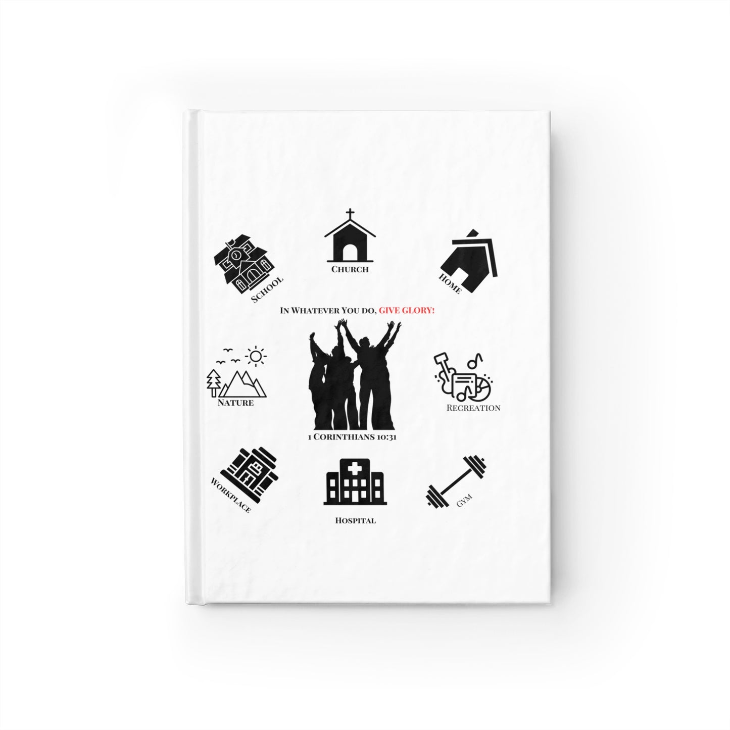 Faith & Service Journal — Inspirational Christian Gratitude Notebook
