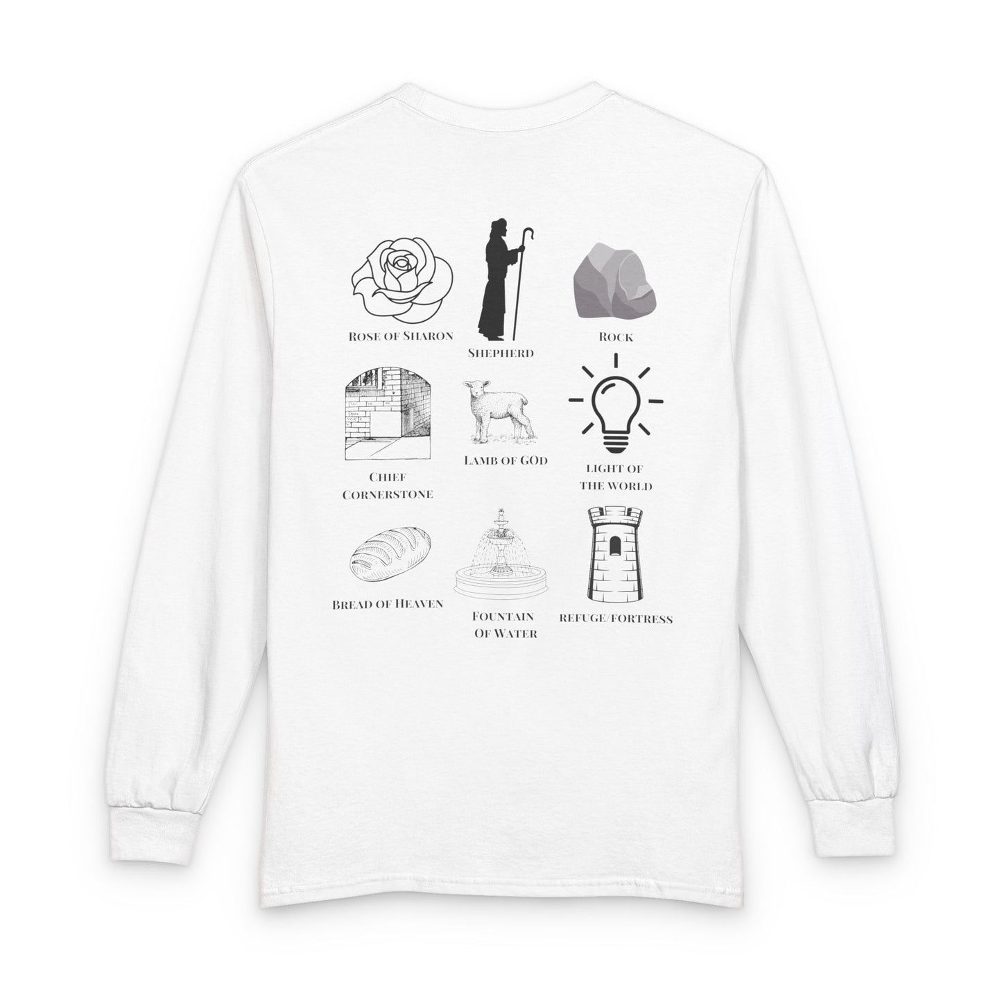 Who Is Jesus To You? Long Sleeve - Christian Faith Icons Tee