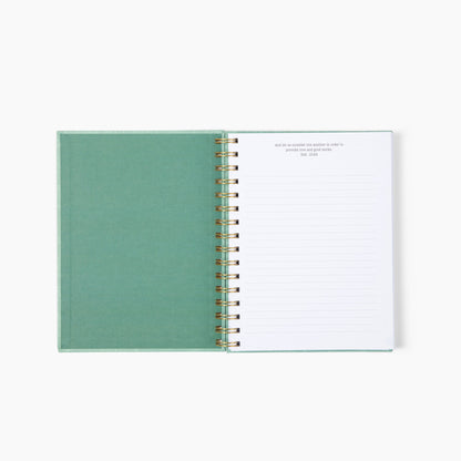 Floral Cross Spiral Journal