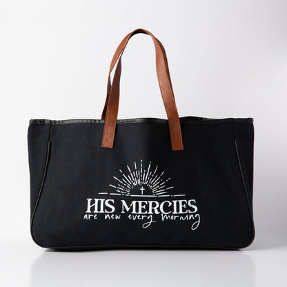 His Mercies Canvas Tote Bag
