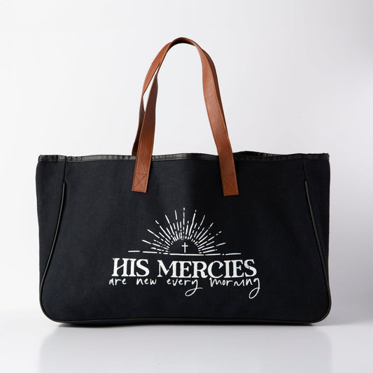 His Mercies Canvas Tote Bag