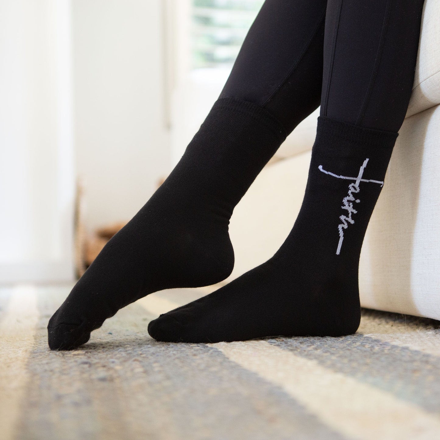 Faith Cross Crew Socks
