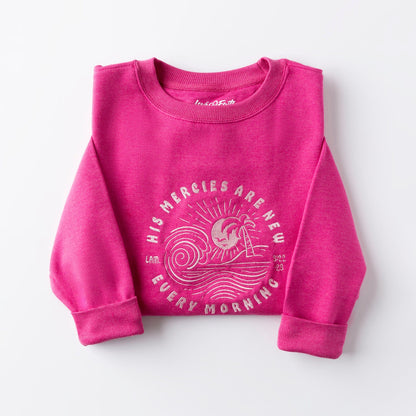 Embroidered His Mercies Are New Sweatshirt