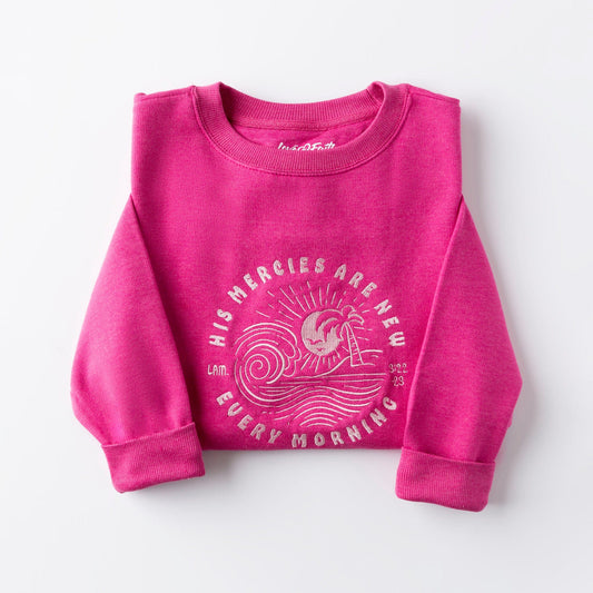 Embroidered His Mercies Are New Sweatshirt