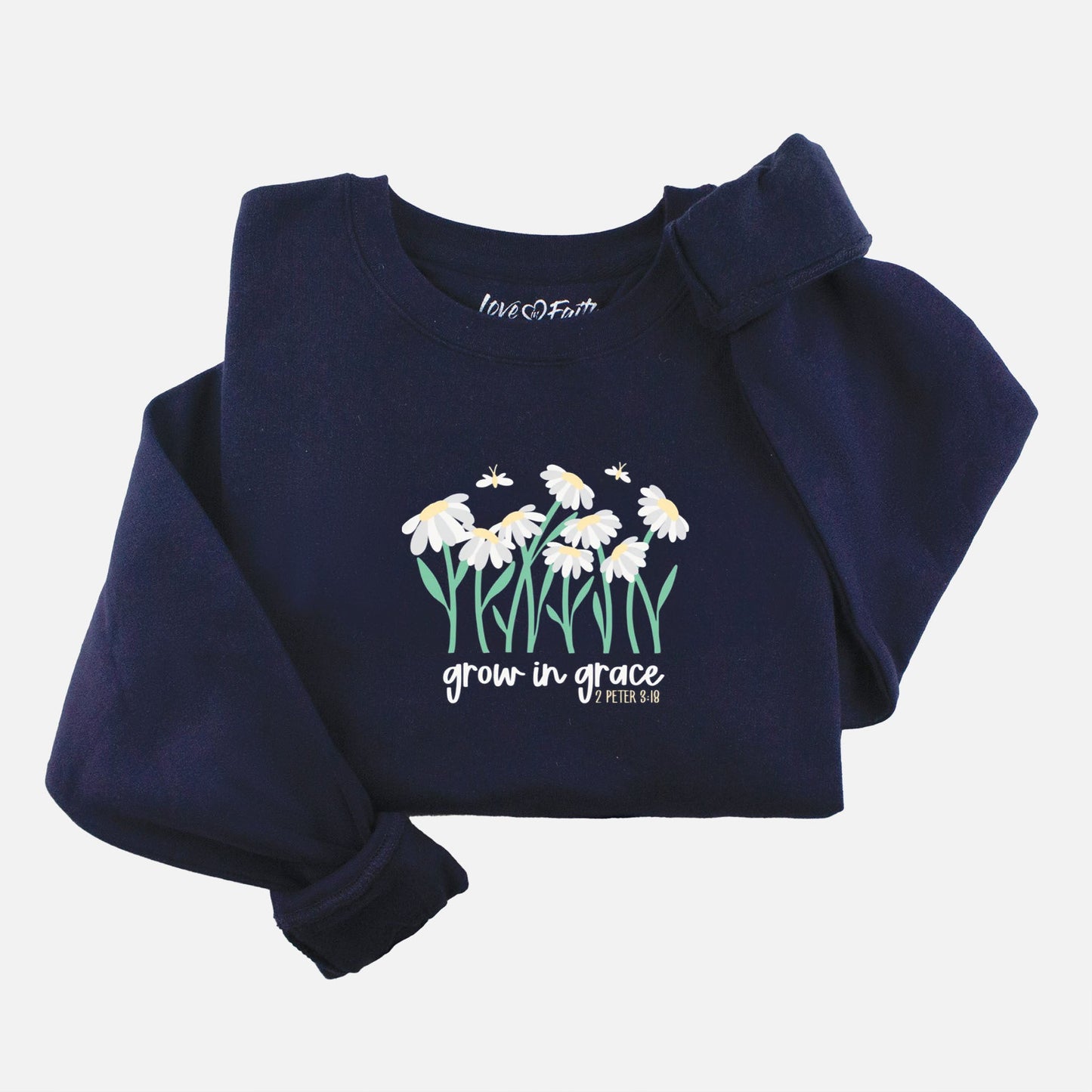 Embroidered Grow in Grace Sweatshirt