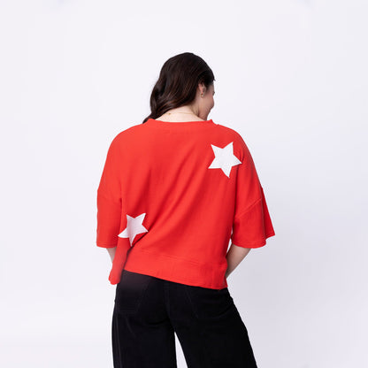 God Shed His Grace Waffle Knit Boxy Tee