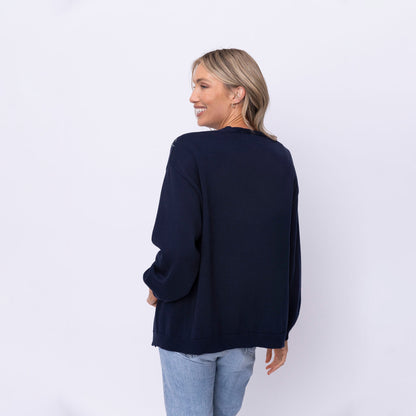 Kind Words Are Like Honey Floral Embroidered Cardigan