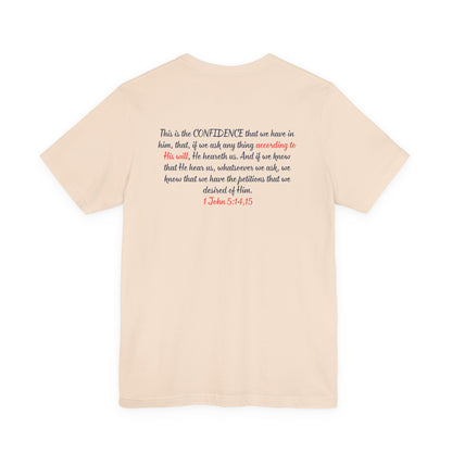Need Answers? Q&A Christian Tee — 1 John 5:14 Inspirational Faith T-Shirt