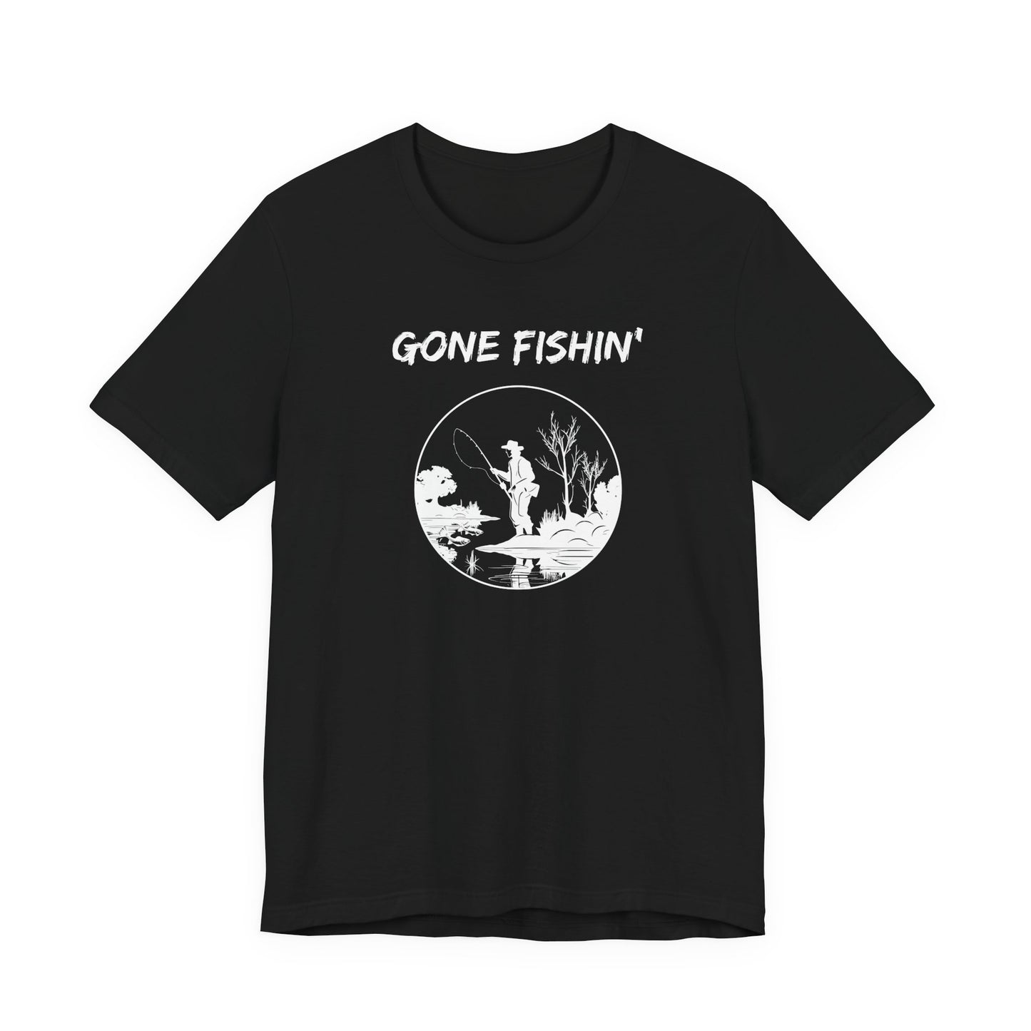 Gone Fishin' Tee — 'Fishers of Men' Christian Fishing T-Shirt